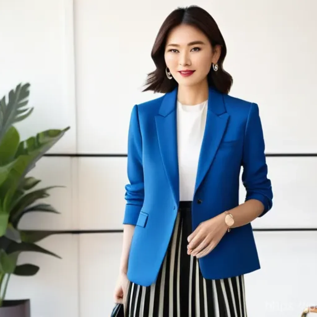 여성용 스니커즈 매칭법 - **Prompt for Elegant Office/Date Sneaker Style:**
    A sophisticated Japanese woman in her late 20s...