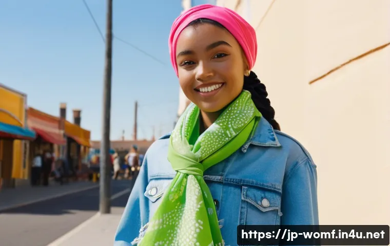 봄 스카프 스타일링 관련 이미지 1