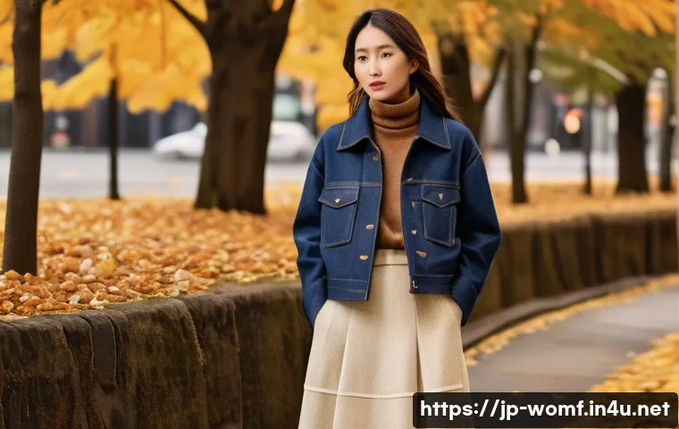 데님 재킷과 스커트 매치 관련 이미지 1